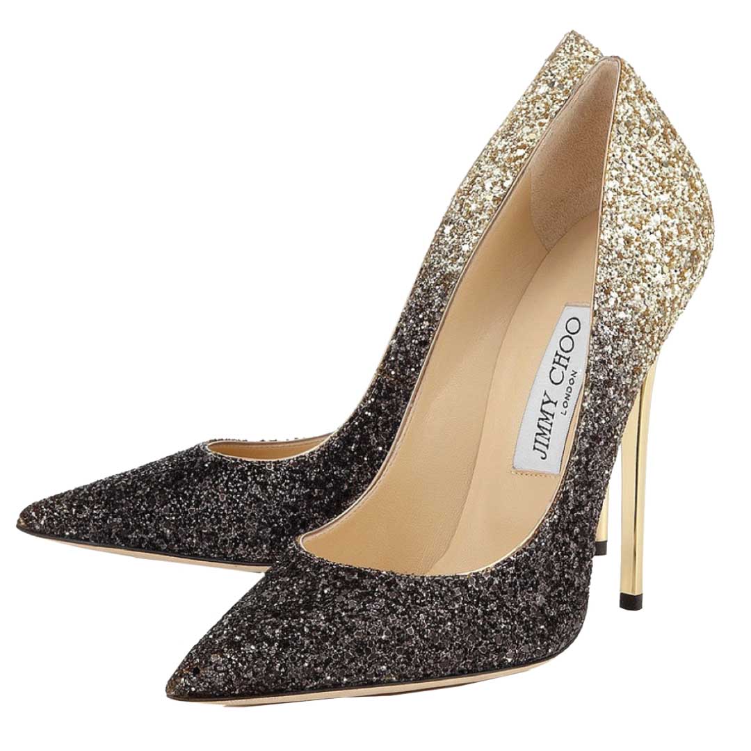 Peep-toe stiletto heels